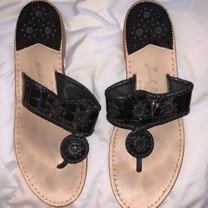 Jack Rogers Black Sandals